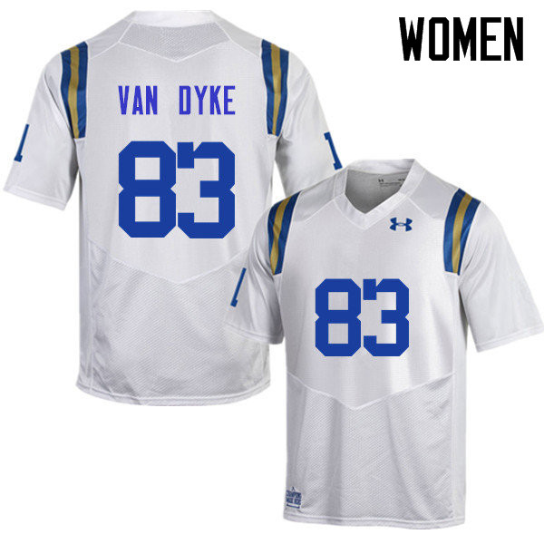 Women #83 Alex Van Dyke UCLA Bruins Under Armour College Football Jerseys Sale-White